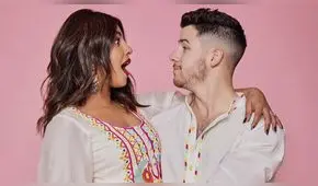 Nick Jonas se limpia las manos con el vestido de Priyanka Chopra