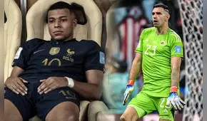 ‘Dibu’ Martínez baila y se burla: “Un minuto de silencio... para Mbappé que está muerto”