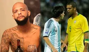 Lionel Messi: Felipe Melo confesó que en la selección de Brasil se rotaban para darle patadas al ’10′
