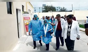 Coronavirus en Arequipa: Fiscal verifica falta de indumentaria en Goyeneche [VIDEO]