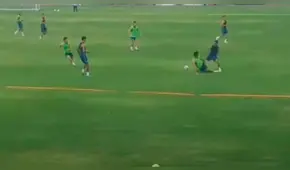 Alianza Lima: Joazhiño Arroé abandonó el entrenamiento tras dura entrada de Duclós [VIDEO]