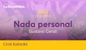 Nada personal, canción de Gustavo Cerati 