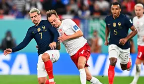 Francia venció 2-1 a Dinamarca y clasificó a la siguiente ronda del mundial