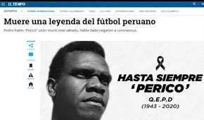 Medios internacionales lamentaron la muerte de ‘Perico’ León, leyenda del fútbol peruano
