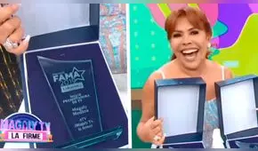 Magaly Medina presume sus premios Fama 2019: “Somos el único programa de espectáculos”