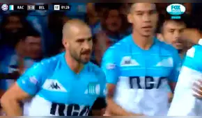 Racing vs Belgrano: Lisandro López anotó gol de vestuario y firmó el 1-0 [VIDEO]