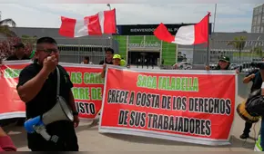 Chiclayo: ciudadanos protestan en el frontis de Saga Falabella [VIDEO]