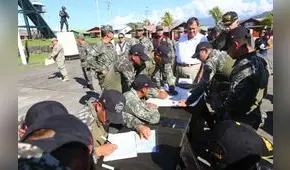 Nieto y comisión de Defensa sobrevolaron bases en el VRAEM