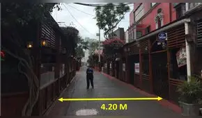 Miraflores retirará estructuras en calle Las Pizzas para recuperar espacio público