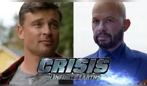 Tom Welling llegó a Crisis de tierras infinitas siendo una vez más Clark Kent de Smallville [VIDEO]