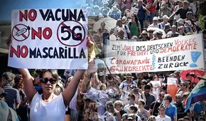 Las razones por las que multitudes de Alemania y España marchan para negar la pandemia
