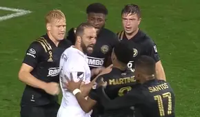 Gonzalo Higuaín falló penal y casi se pelea con los rivales en su debut en la MLS [VIDEO]