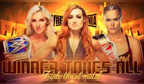 Wrestlemania 35: Becky Lynch venció a Ronda Rousey y Charlotte Flair y se coronó campeona de WWE