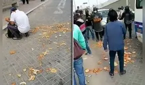 Fiscalizador municipal arroja al suelo los panes de un vendedor en Piura