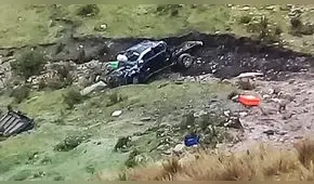 La Libertad: volcadura de camioneta deja 1 muerto y 4 heridos en Chugay
