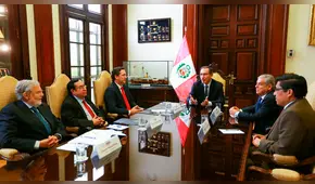Martín Vizcarra se reunió con titulares de Poderes del Estado