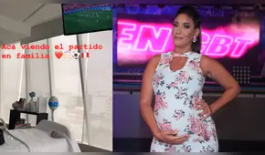 Tilsa Lozano mostró a su bebé Massimo durante el encuentro de Perú vs Francia [VIDEO]