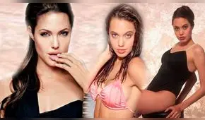Difunden fotos en lencería de Angelina Jolie antes de ser famosa
