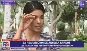 Anyella Grados tras quedarse sin corona: "cometí un error y lo lamento"