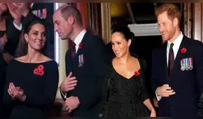 Meghan Markle y el príncipe Harry se reúnen con Kate Middleton y William