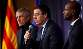 Quique Setién fue presentado oficialmente como nuevo técnico del Barcelona