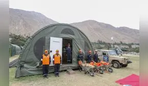 Base de la Marina de Guerra en apoyo a desastres ya opera en Huarochirí [FOTOS]