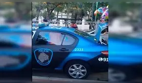 Detienen a hombre que vendía globos disfrazado de “Peppa Pig” en Argentina [VIDEO]