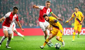 Barcelona ganó de visita por 2-1 al Slavia Praga por la Champions League [RESUMEN]