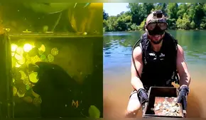 Joven creyó haber encontrado cofre con monedas de oro, pero todo resultó ser un pesada broma [VIDEO]