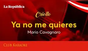 Ya no me quieres, canción de Mario Cavagnaro