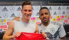 Perú vs Alemania: Julian Draxler y Jefferson Farfán intercambiaron camisetas tras el partido [FOTO]