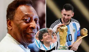 Pelé contento con Argentina y Messi por ganar el Mundial: “Diego está sonriendo ahora”
