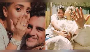 Novio de Sandra Muente, de 53 años, la sorprende con anillo de compromiso