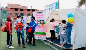 Lambayeque: 2.379 niños fueron vacunados en jornada de fin de semana