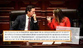 Congreso: Adelantan semana de representación y aseguran la impunidad