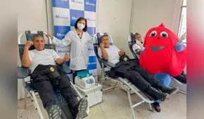 Alumnos de la Policía en Arequipa donaron 40 unidades de sangre