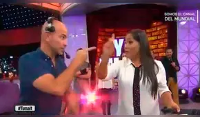 Tunait: Ricardo Morán "cuadró" en vivo a Katia Palma tras llamarlo "pelado"