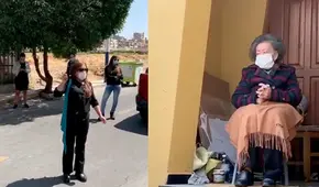 Arequipa: familiares sorprenden a abuelita en su cumpleaños manteniendo distancia social [VIDEO] 