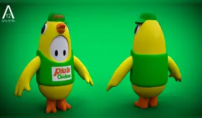 Fall Guys: así lucirían los ’skins’ del pollo de ’Pios Chicken’ y de trabajador de ’Tambo+’