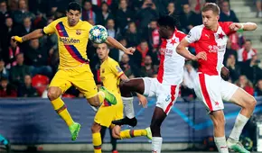 Barcelona venció 2-1 Slavia Praga y es líder del Grupo F de la Champions League [RESUMEN]