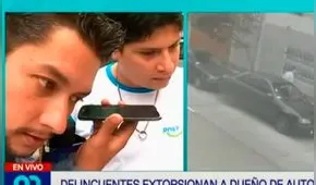 Delincuente extorsionó a periodista y dueño de auto robado en 90 Matinal [VIDEO]