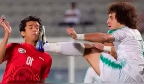 Plancha en la cabeza a su oponente, lo expulsan y se molesta por su tarjeta roja [VIDEO]