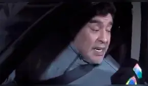 El deplorable estado de Diego Maradona al volante de su auto [VIDEO]
