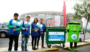 Perú vs. Colombia: orientarán sobre arrojo de basura en contenedores ubicados alrededor del Estadio Nacional