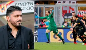 AC Milan: La contundente respuesta de Gattuso tras gol del portero Brignoli