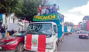 Delegaciones de Cusco y Puno camino a Lima