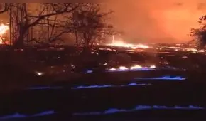 YouTube: ¡Impresionante! El fuego azul generado por un volcán en Hawái [VIDEO]