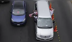 Copa Libertadores: hinchas se dirigieron a pie al Monumental por tráfico en la av. Javier Prado [FOTOS Y VIDEO]