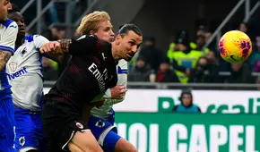 Milan empató 0-0 contra Sampdoria en el debut Zlatan Ibrahimovic por la Serie A [VIDEO]