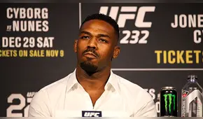 UFC 232: Jon Jones se disculpó con los fans por el cambio de sede para el evento